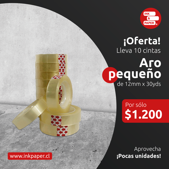 OFERTA! 10 Cintas aro pequeño de 12mm x 30yds (7314566185169)