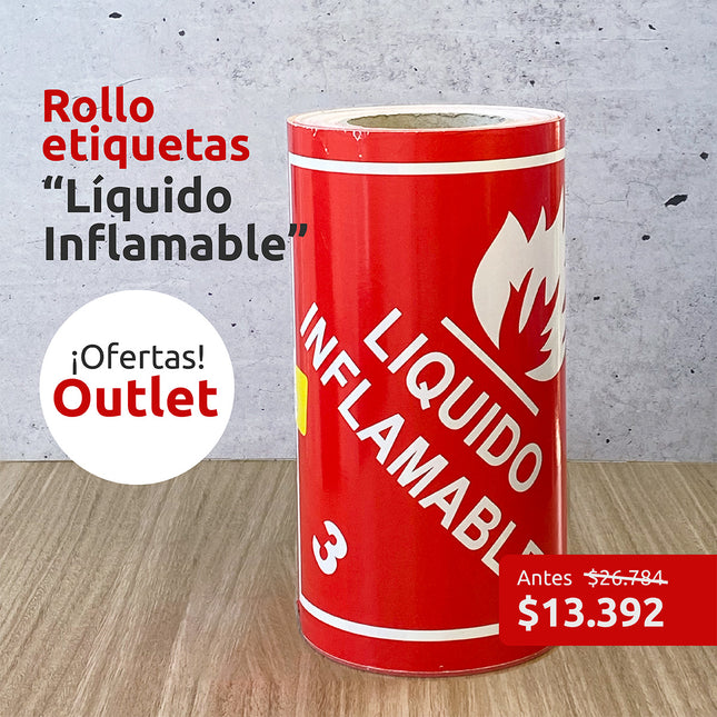 OUTLET - Etiquetas "Líquido Inflamable" (7315931726033)