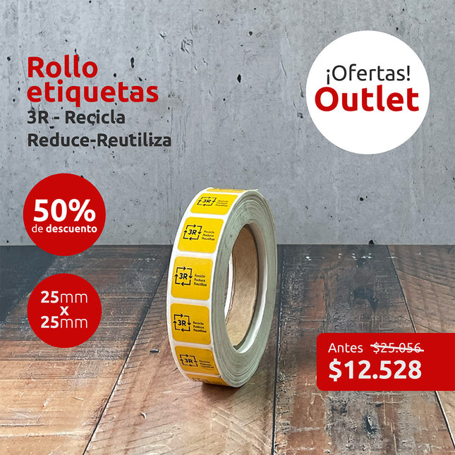 OUTLET - Rollo etiquetas "3R" (7316362330321)