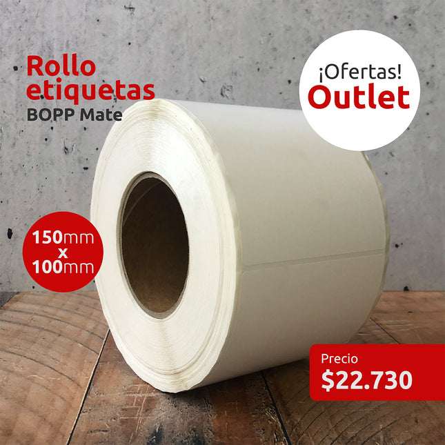 OUTLET - Etiquetas BOPP Mate 150mm x 100mm (7318207430865)