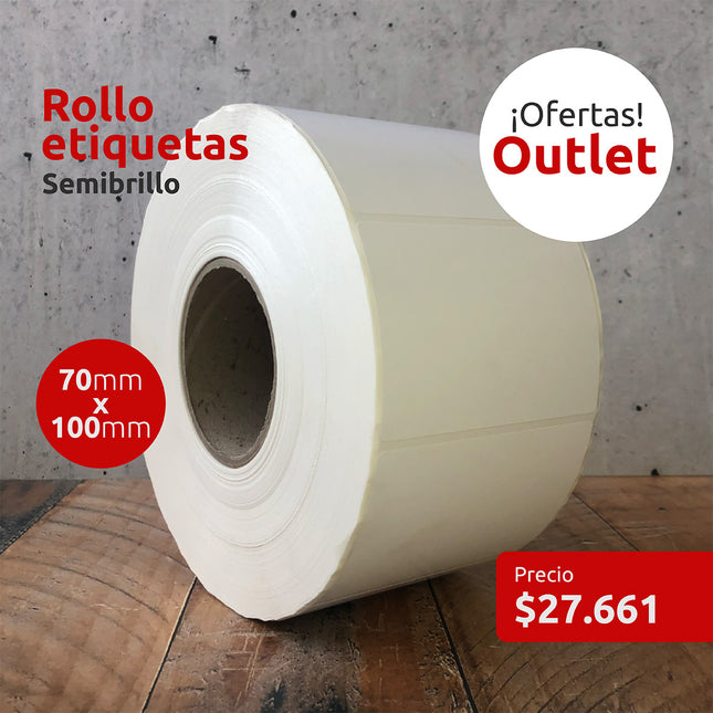 OUTLET - Etiquetas Semibrillo 70mm x 100mm (7318207856849)