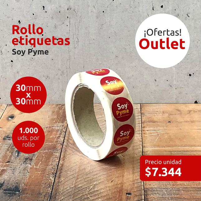 OUTLET - Etiquetas "Soy PYME" (7323060601041)