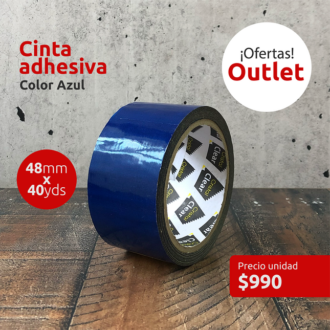 OUTLET - Cinta adhesiva Azul (7326488330449)