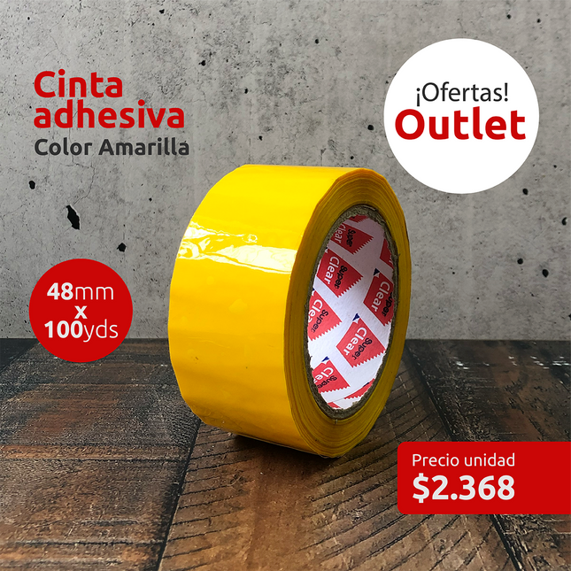 OUTLET - Cinta adhesiva Amarilla (7326489608401)