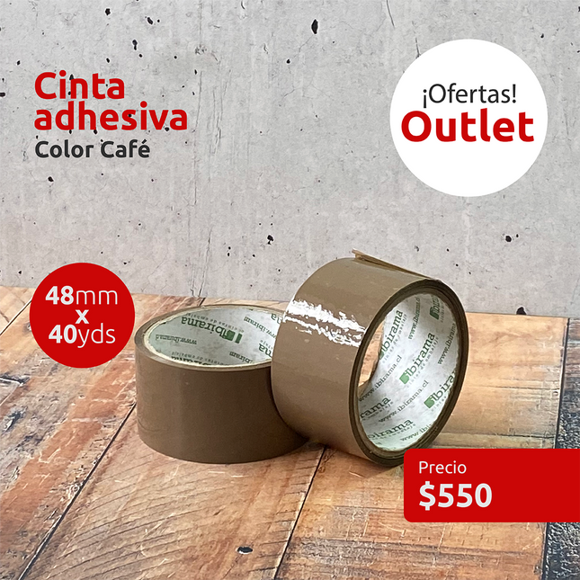 OUTLET - Cinta adhesiva Café 48mm (7326492066001)