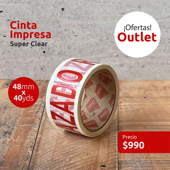 OUTLET - Cinta impresa "Rechazado" (7326765482193)