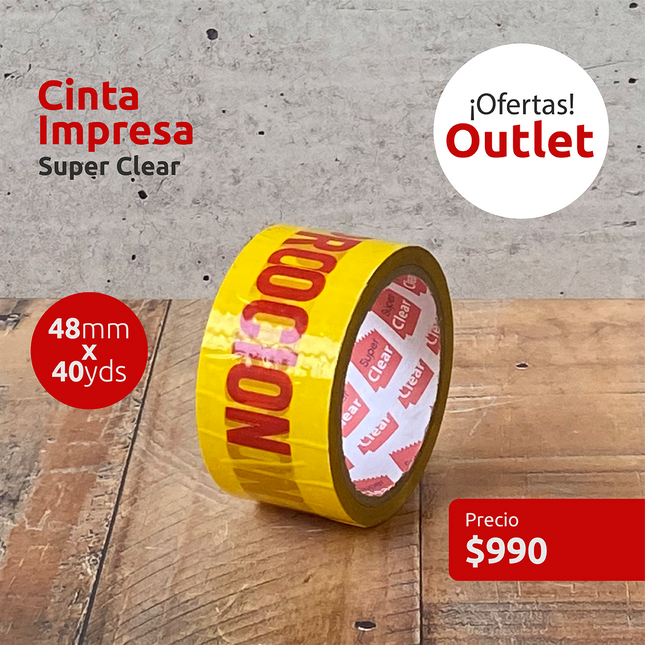 OUTLET - Cinta impresa "Promoción" (7326765973713)